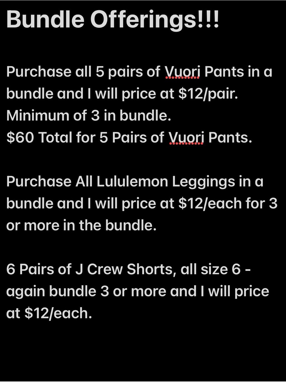 Vuori Black and White Women’s Leggings Pack